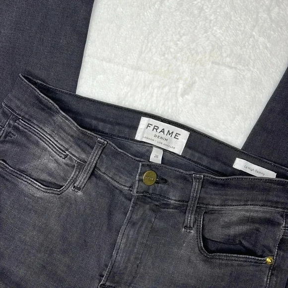 Frame Denim Le High Skinny Selby Wash Jeans Size 26 - Picture 4 of 7